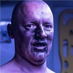 Rolf Nowotnys levende skulptur 'Becoming Human' var en del af Odenses årlige skulpturtriennale, der skulle undersøge relationen mellem menneske og dyr. Foto: Pr-foto: David Stjernholm/Skulptur Odense 17