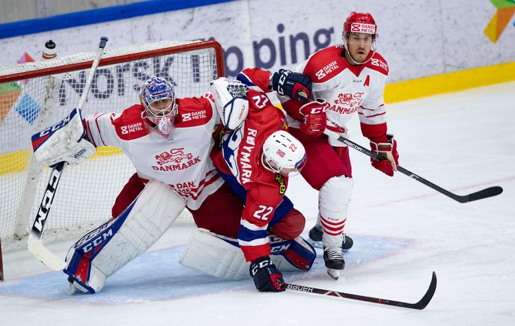 Bortset fra første periode mod Norge har Danmark trods fraværet af flere NHL-stjerner vist gode takter i optakten til VM.
   Foto: Olsen, Geir/Ritzau Scanpix