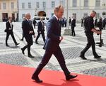 
 Blot to dage efter valget til Europa-Parlamentet mødes EU's stats- og regeringschefer 28. maj til en middag i Bruxelles for at diskutere kandidater til flere snart ledige topposter i EU.
Det bekræfter EU-præsident Donald Tusk på et pressemøde efter et topmøde i den rumænske by Sibiu(Photo by Daniel MIHAILESCU / AFP)
   Foto: Daniel Mihailescu/Ritzau Scanpix