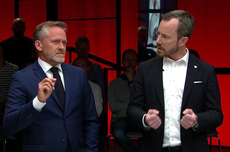 Udenrigsminister Anders Samuelsen (LA) og miljø- og fødevareminister Jakob Ellemann-Jensen. Foto: DR