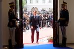 Flere gange har Østrigs kansler Sebastian Kurz, der her ankommer til EU-topmøde i Rumænien,  måtte tale alvor med regeringspartneren i Frihedspartiet, men de radikale asyltiltag fortsætter. Foto: Pool/Ritzau Scanpix