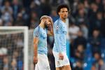 Stjernespillerne Sergio Agüero og Leroy Sane er bare to af de mange store navne, der de senere år er skiftet til Manchester City.  Foto: Phil Noble/Ritzau Scanpix