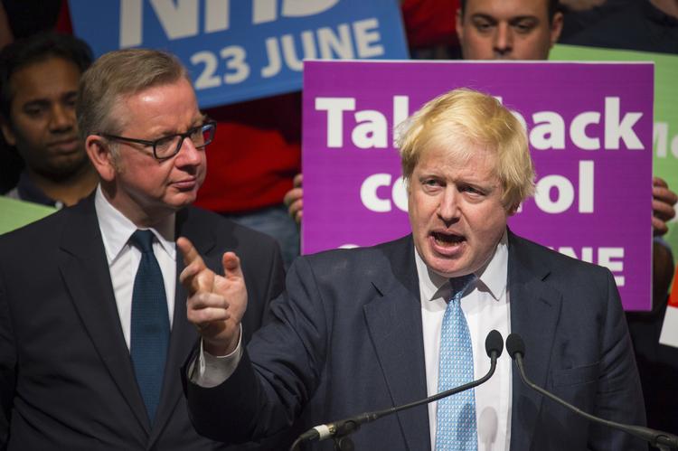 Boris Johnson fotograferet under sin kampagne for et Brexit i 2016. Foto: Dominic Lipinski/Ritzau Scanpix