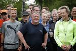 Statsminister Lars Løkke Rasmussen under en 5 kilometers løbetur i Fælledparken i forbindelse med et valgarrangement. Foto: Jens Dresling/POLFOTO