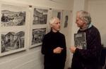 Halfdan Rasmussen (1915-2002) sammen med tegneren Ib Spang Olsen (1921-2012). Arkivfoto fra 1990.
 Foto: Kim Agersten/POLFOTO
