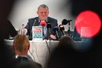 Lars Løkke Rasmussen ved dagens pressemøde i forbindelse med udgivelse af bogen 'Befrielsens øjeblik - Samtaler med Lars Løkke Rasmussen' i Politikens Hus i København Foto: Philip Davali/Ritzau Scanpix