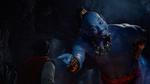 En blå, muskelsvulmende Will Smith imponerer ikke ligefrem anmelderne i ny udgave af 'Aladdin.' 