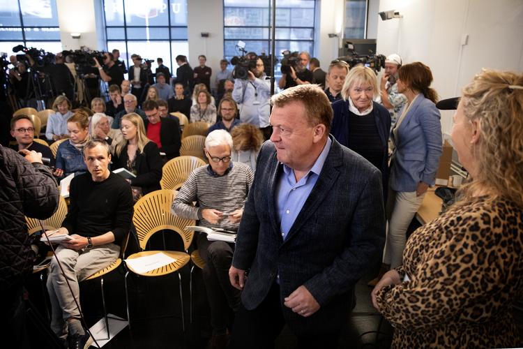 Løkke præsenterede i dag sin nye bog i Politikens Hus.  Foto: Finn Frandsen/POLFOTO