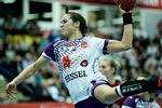 Louise Burgaard er tæt på tidligere tiders storform og er dermed et af Herning_Ikasts trumfkort i DM-finalen mod team Esbjerg.
   Foto: Ernst van Norde/POLFOTO