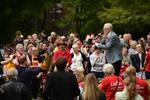 Jeremy Corbyn, der her ses under valgkampsmøde i Nordengland i weekenden, nægter at svare klart på, om han støtter en ny folkeafstemning om Brexit. Foto: Oli Scarff/Ritzau Scanpix