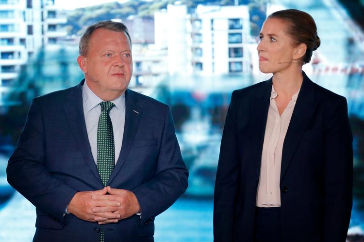 Lars Løkke Rasmussen og Mette Frederiksen mødtes søndag aften i valgkampens første duel mellem de to. Foto: Jens Dresling/POLFOTO