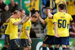 Vinder Brøndby også på lørdag i Odense, venter en kamp om en Europa-billet mod AGF eller Randers.  Foto: Jens Dresling/POLFOTO