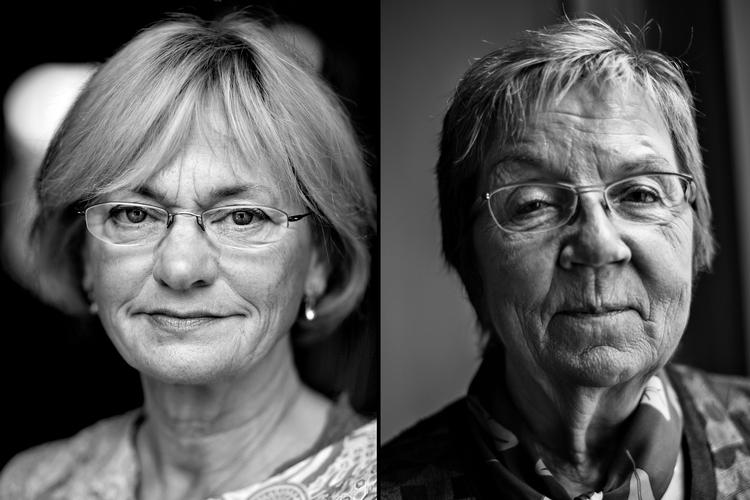 Pia Kjærsgaard (DF) (tv.) peger på Marianne Jelved (R) som sin bedste politiske modstander Foto: Jacob Ehrbahn / Thomas Emil Sørensen