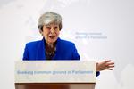 Storbritanniens premierminister, Theresa May, fremlagde tirsdag eftermiddag sit seneste bud på en britisk vej ud af EU. Foto: Kirsty Wigglesworth/Ritzau Scanpix