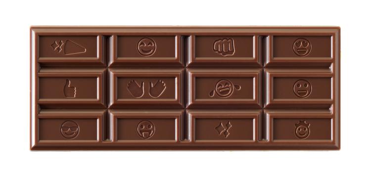 25 millioner chokoladebarer med emojis på, laver Hershey’s. Foto: Hershey’s
