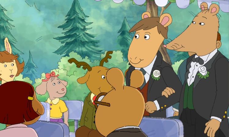I afsnittet bliver Mr. Ratburn gift med sin udkårne. Men det ville de ikke vise på tv i Alabama.  Foto: Pr-foto