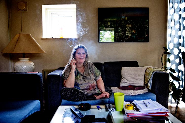 Susan Feldskov er 49 år og lider af skizofreni. Efter en årrække som svingdørspatient mener hun, at psykiatrien skal genstartes. Foto: Jacob Ehrbahn/POLFOTO