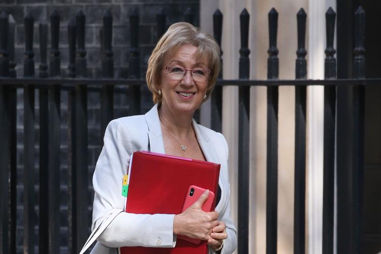 Andrea Leadsom, minister for Underhuset, har sagt op. Det øger presset på Theresa May for at gå af. Foto: Isabel Infantes/Ritzau Scanpix
