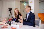 Kristendemokraternes sygemeldte formand, Stig Grenov, har undskydlt en kommentar om abort. Her ses han ved et pressemøde på Dragør Strandhotel, hvor partiet meddelte, at 26-årige Isabella Arendt vil være fungerende formand i valgkampen. Foto: Miriam Dalsgaard/POLFOTO