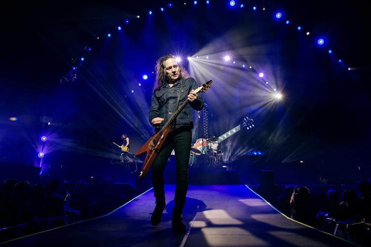 Tanken er pumpet med benzin, melodiske riffs og Jesper Binzers skærebrænder-vokal. Foto: Jens Hartmann Schmidt/POLFOTO
