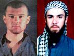 På begge billeder ses John Walker Lindh også kaldet 'the American Taliban' Foto: Tariq Mahmood, - - -/Ritzau Scanpix