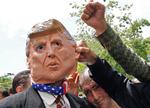 Iranere i en anti Trump-demonstration tidligere på måneden.  Foto: Str/Ritzau Scanpix