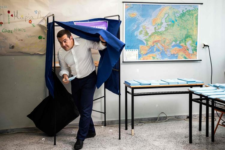 Grækenlands premierminister, Alexis Tsipras vil udskrive valg.  Foto: Angelos Tzortzinis/Ritzau Scanpix