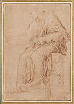 Michelangelos 'Siddende Mand' fra ca. 1487). Foto: The Museum of Fine Arts, Budapest.