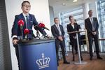 
    Skatteminister Karsten Lauritzen under pressemødet om udbyttesagen i Skatteministeriet i København Foto: Liselotte Sabroe/Ritzau Scanpix