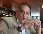 Javier Tebas har været La Liga-præsident siden 2013. Hans første job som fodboldleder landede han i 1993 i Huesca – klubben der i øjeblikket er indblandet i en matchfixingskandale i Spanien.  Foto: Gisela Salomon/Ritzau Scanpix