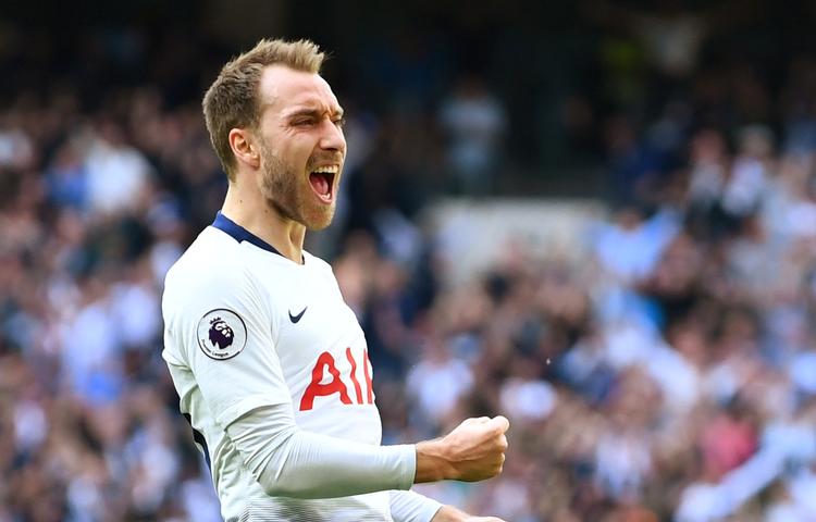 Christian Eriksen var på banen i lørdagens Champions League-finale. Og mon ikke lønkontoen blev peppet lidt op efter mødet med Liverpool? Foto: Dylan Martinez/Ritzau Scanpix