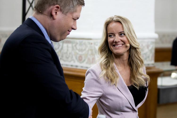  Rasmus Paludan og Pernille Vermund er to af de partiledere, hvis partier ligger omkring spærregrænsen. 
   Foto: Finn Frandsen/POLFOTO