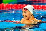 I Indianapolis svømmede Pernille Blume bare en hundrededel langsommere, end da hun i 2016 blev olympisk mester i 50 meter fri. Foto: Justin Casterline/Ritzau Scanpix