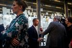Socialdemokratiets formand Mette Frederiksen og Radikale Venstres formand Morten Østergaard til partilederdebat på TV2 i Aalborg.  Foto: Mads Nissen/POLFOTO