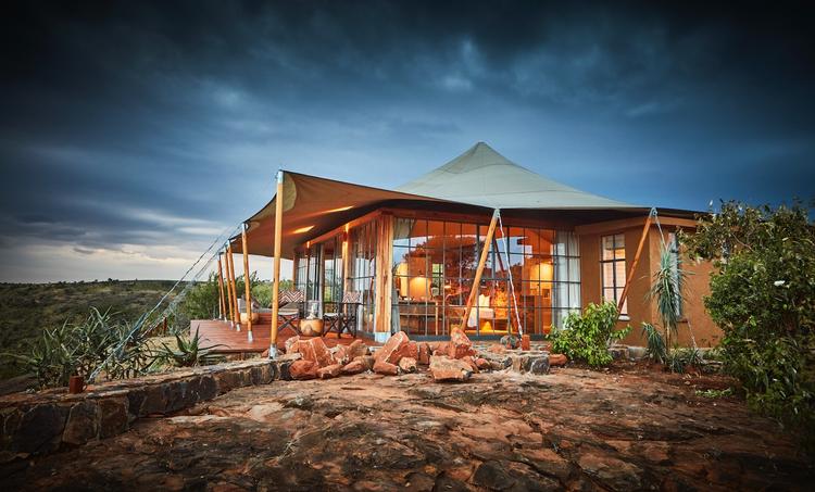 Det er ikke en decideret grim udsigt, som gæsterne på kenyanske Elewana Lodo Springs bliver mødt med. Foto: Elewana Lodo Springs