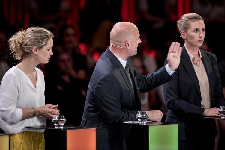 DR afviser at have manipuleret salen, da partilederne mandag aften mødtes til debat forud for valget onsdag.  Foto: Mads Claus Rasmussen/Ritzau Scanpix