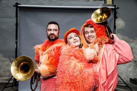 Jakob Fauerby (t.v.) kendes bl.a. fra satiregruppen Platt-Form, hvis øvrige medlemmer er Mille Lehfeldt og Laus Høybye.  