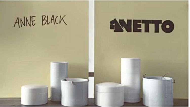 Her ses Anne Blacks og Nettos produkter sat over for hinanden.  Foto: Fra Facebook