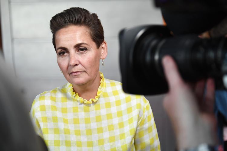 SF's leder, Pia Olsen Dyhr tror ikke, Mette Frederiksen vil bøje sig for De Radikales krav om at føre en borgerlig økonomisk politik. Foto: Mads Claus Rasmussen/Ritzau Scanpix