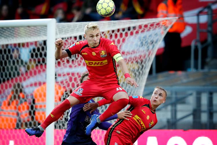 Efter sin debut for FC Nordsjælland i september 2016 har Victor Nelsson spillet 16 kampe på U21-lansholdet.
   Foto: Jens Dresling/POLFOTO