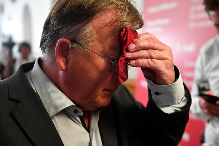 Claus Hjort Frederiksen vil ikke snakke ny formand i Venstre på valgaftenen. Foto: Mads Claus Rasmussen/Ritzau Scanpix