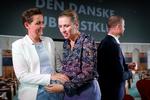 Lederne i rød blok hyggede sig gevaldigt samme under en debat i Publicistklubben i dag, men snart begynder svære forhandlinger. Foto: Jens Dresling/POLFOTO