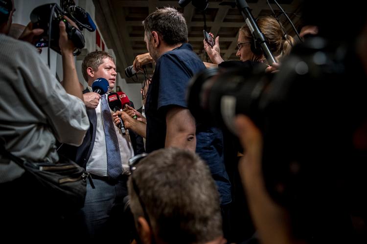 Rasmus Paludan fra Stram Kurs kom ikke i Folketinget i denne omgang. Undervejs i valgkampen havde han brydninger med de fleste medier.  Foto: Mads Claus Rasmussen/Ritzau Scanpix