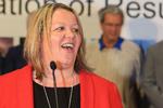 Lisa Forbes fik 10.484 stemmer - 700 flere end kandidaten for Brexitpartiet.  Foto: Lindsey Parnaby/Ritzau Scanpix