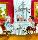 
    9.juni 2019 sket i ugen
Dronning Margrethe, Lars Løkke Rasmussen, Mette frederiksen
   Tegning: Roald Als Roald Als