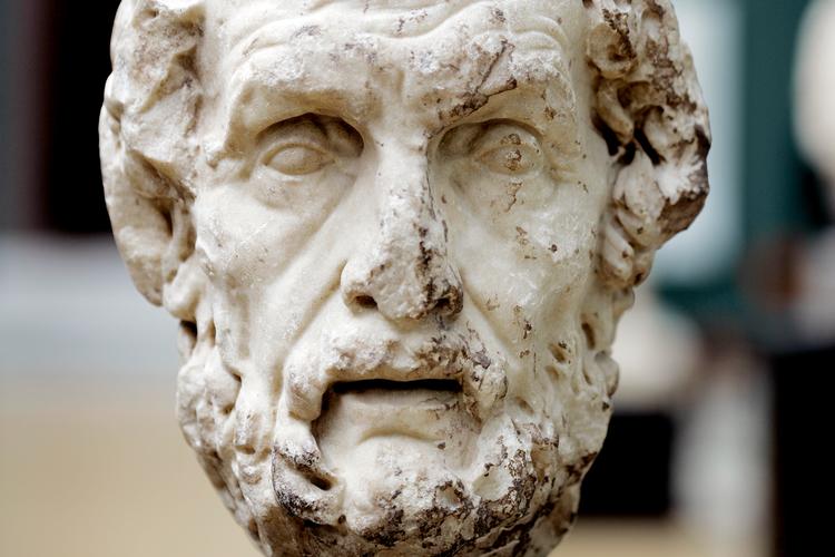 Den blinde rapsode Homer stod bag 'Odysseen'. Han kan mødes på Ny Carlsberg Glyptotek.   Foto: Finn Frandsen