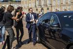 Simon Emil Ammitzbøll-Bille fotograferet i går, da han ankom til Amalienborg Slot, hvor han informererde dronningen om Liberal Alliances ønsker til ny statsminister. Foto: Thomas Sjørup/Ritzau Scanpix