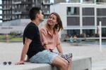Sandra Petersen er sammen med sin kæreste, Felipe Mathias Godoy Poulsen, flyttet ind i en ny lejlighed på Islands Brygge Foto: Anne Rumland Østbygaard