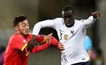 Tirsdag spillede Ferland Mendy (th.) sin 3. landskampe for Frankrig og i dag skrev han kontrakt med Reral Madrid. Foto: Franck Fife/Ritzau Scanpix