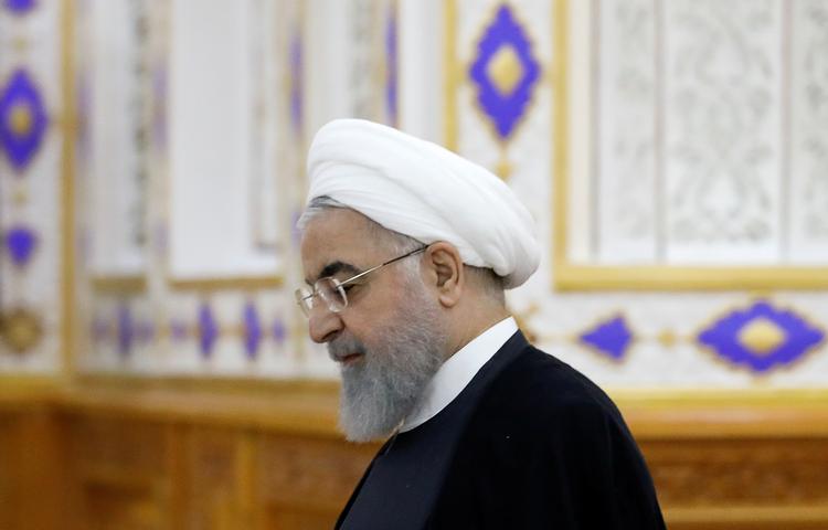 Iran med præsidenten Hassan Rouhani i spidsen oplyser, at landet om ti dage vil overskride den mængde uran, landet må have, ifølge atomaftalen.  Foto: Mukhtar Kholdorbekov/Ritzau Scanpix